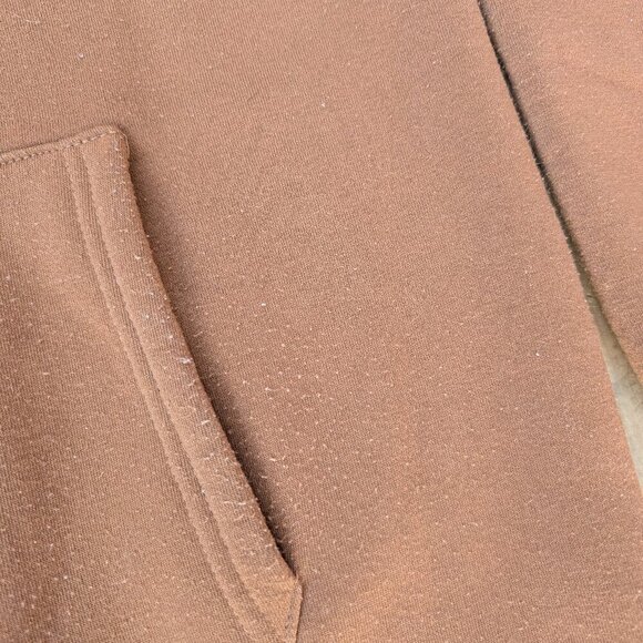 Fear of God Essentials Hoodie Brown / Tan FOG Pullover Sweatshirt M - Picture 9 of 12